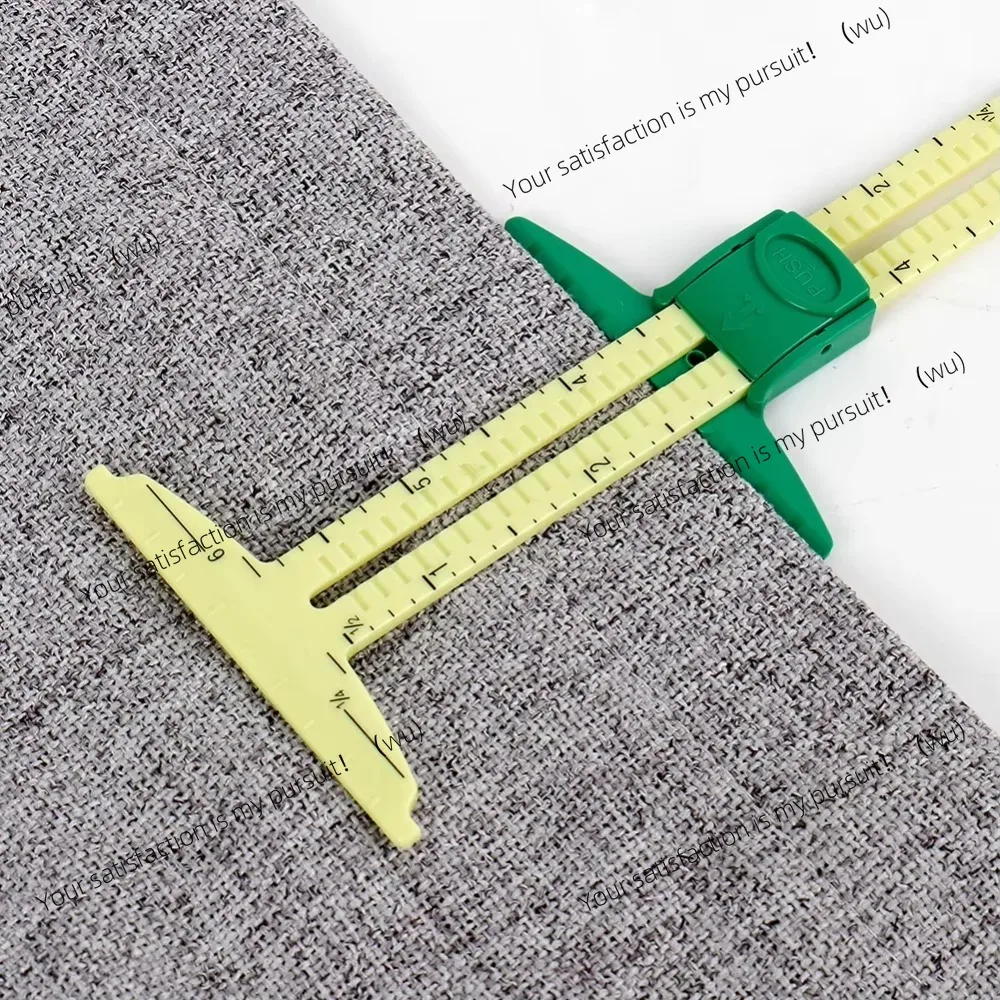 5-In-1 Patchwork Quilting Tailor Ruler, Dimensional Assist, Aluminum Plastic Sliding Measuring Ruler