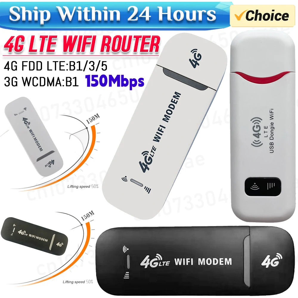 4G LTE Wireless USB Dongle Mobile Broadband 150Mbps Modem Stick 4G Sim Card Wireless Router Home Office Wireless WiFi Adapter
