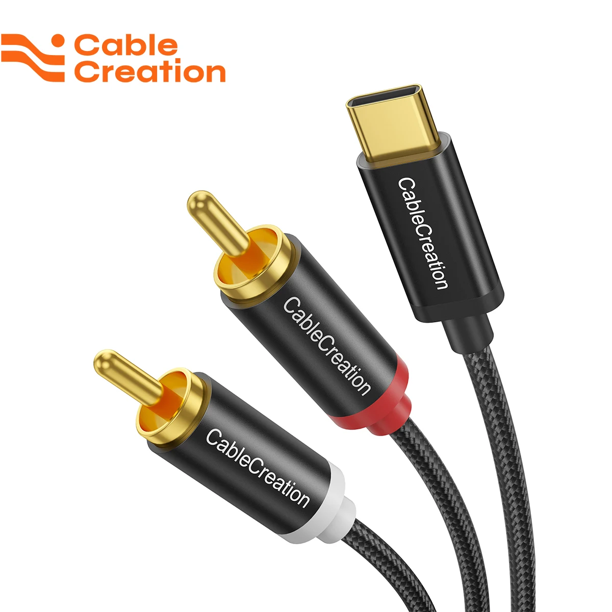 CableCreation USB C to RCA Audio Cable Type C to 2 RCA Cable Type-C to 2 Male Y RCA Splitter for Speaker Amplifier Huawei Xiaomi