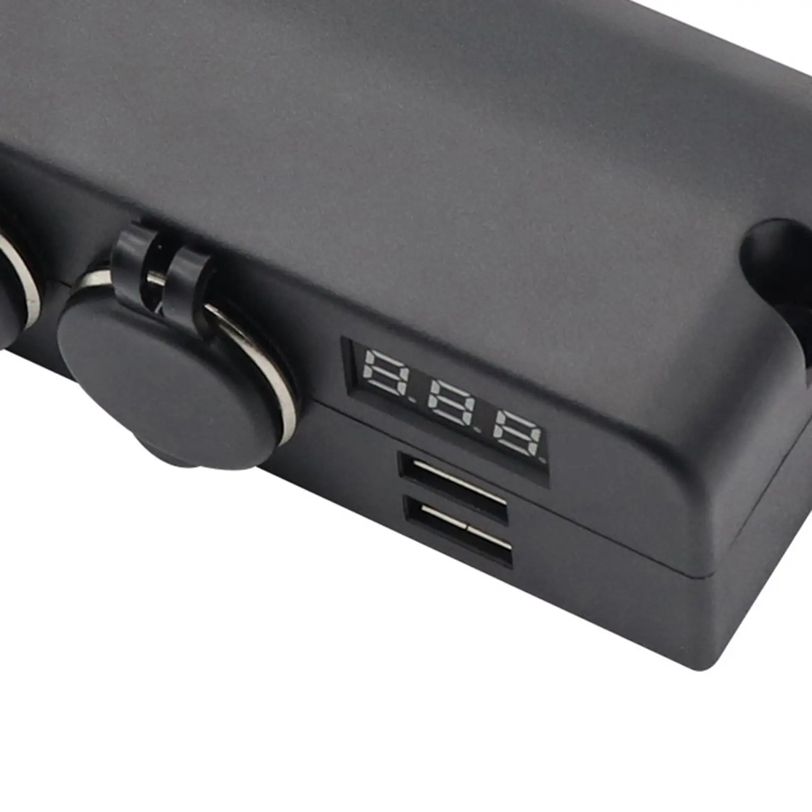 Car Charging Socket Panel with 3.1A USB and Cigarette Lighter Slot Waterproof LED Switch for Auto