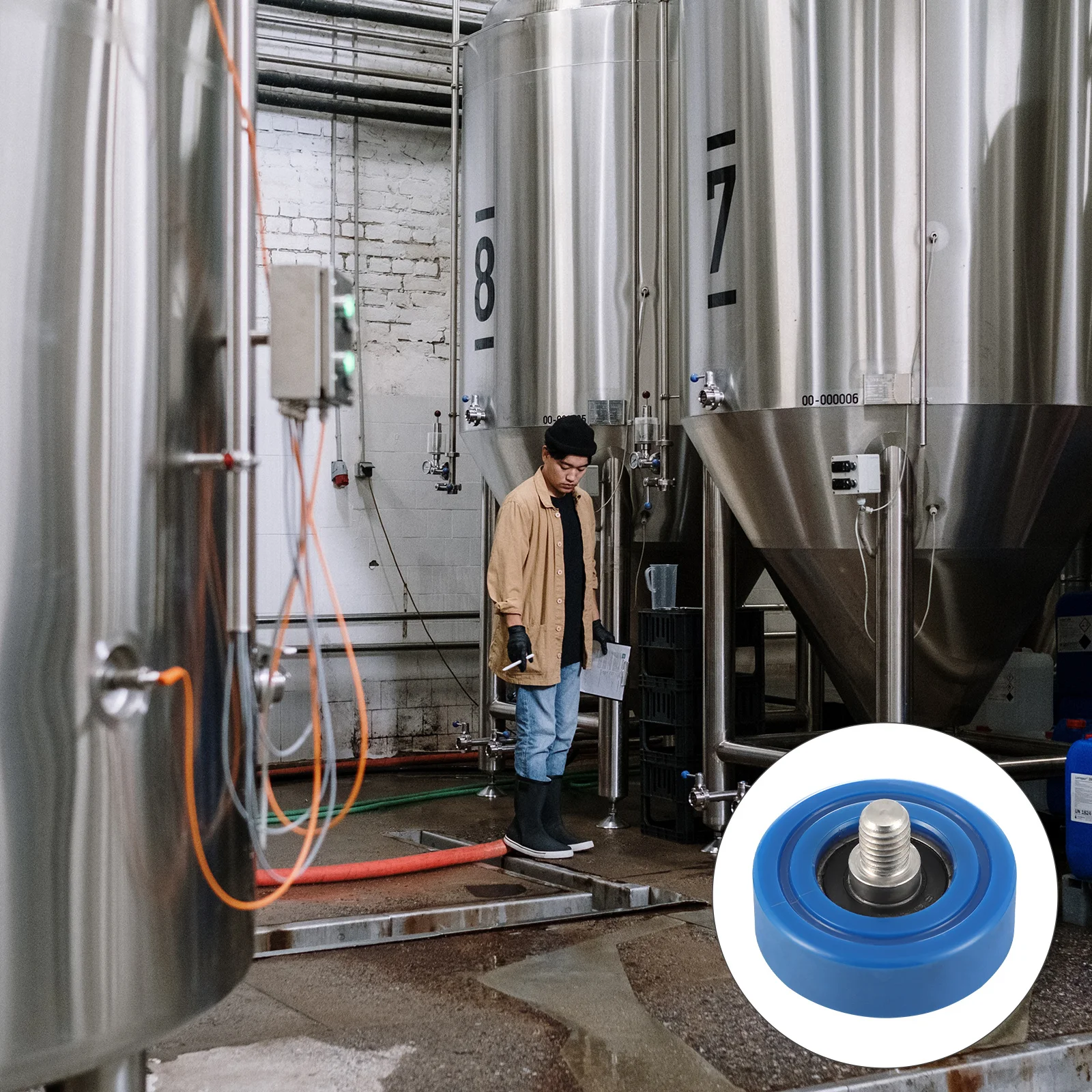 

30Mm U-Groove Guide Bearing with Screw Plastic Coated Surface Low Noise High Speed for Automation Medical Equipment