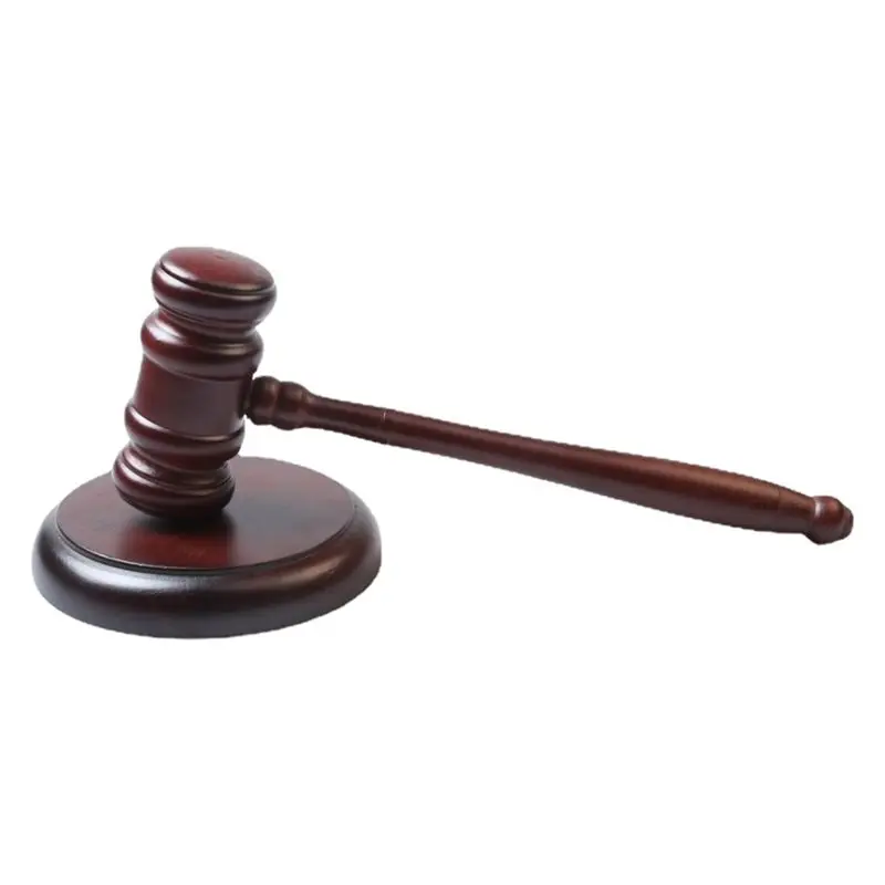 QWE-Simple Design Judge Gavel 1 Set Solid Wood Long Lasting Clear Loud Sound Ideal Perfect Gift For Lawyers Auctioneers