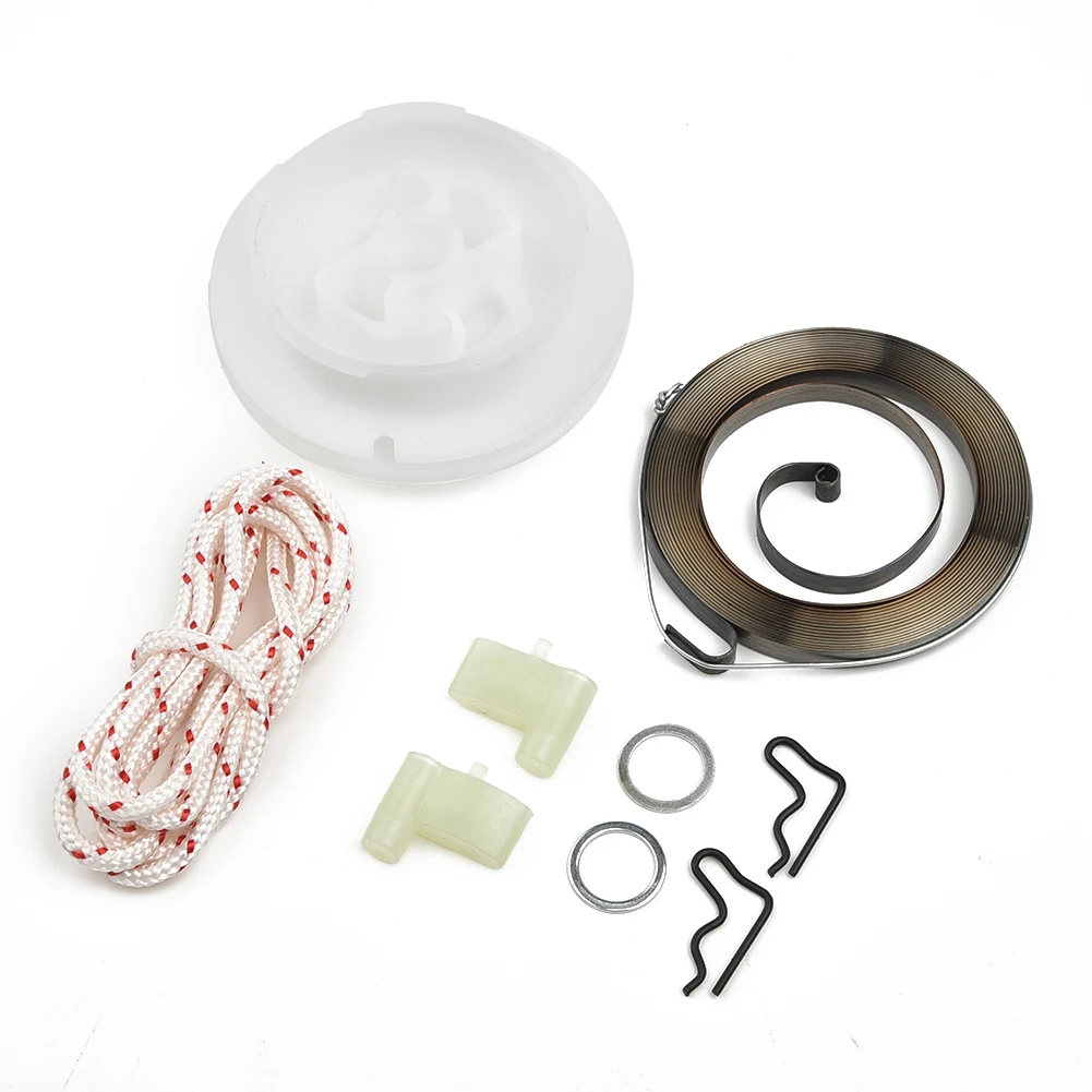 1 Pcs Recoil Starter Pulley Spring Rope Pawl Kit Garden Power Tools Accessories Lawn Mower Replacement Parts For FC55/ FS55 Sets