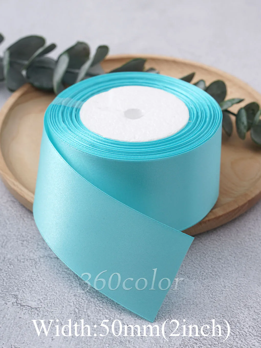 1 Roll Turquoise 25yards 6mm - 50mm Satin Ribbon Sash Gift Bow Handmade DIY Craft Wedding Party Supply Banquet Decoration
