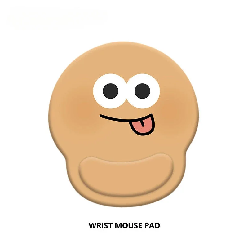 Cute Emoji Wrist Guard Mouse Pad For Keyboard wrist pad Support Silicone Office Thick And Comfortable Wrist Support Anti Slip