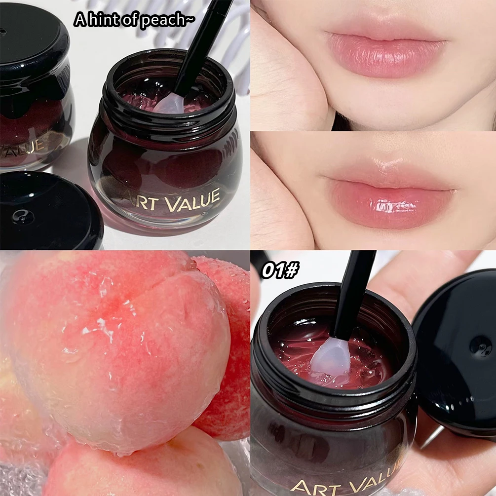 Máscara de cuidados labiais para dormir dia e noite hidratante desbota linhas labiais nutritivo bálsamo labial hidratante reparação anti-rachado lábios cosméticos