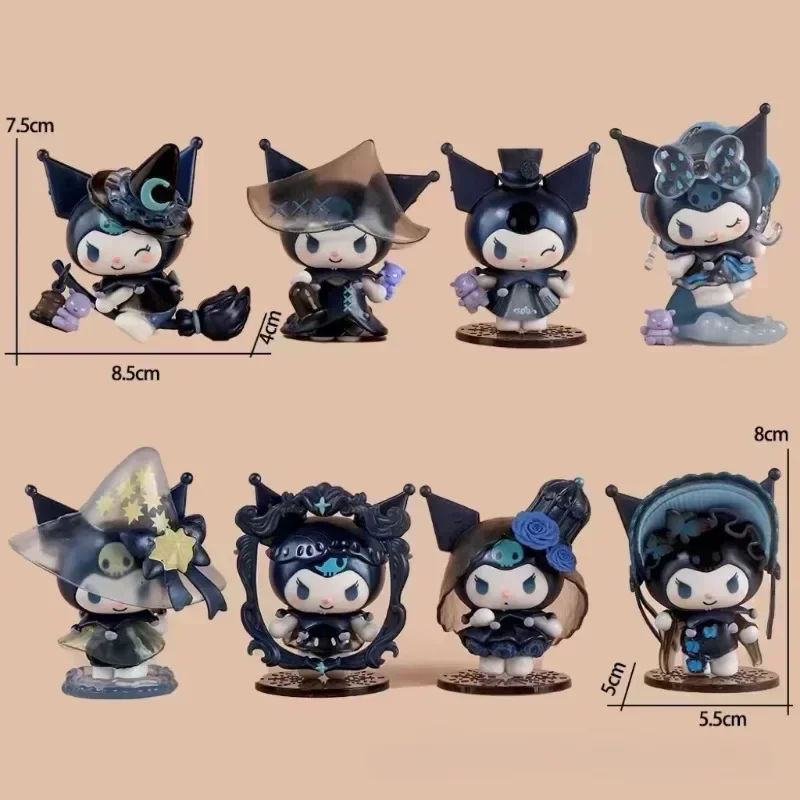 Sanrio Kuromi  Action Figure Model Cartoon Anime Cute Fashion Desktop Ornament Toy Kawaii Room Decoration Children Holiday Gifts