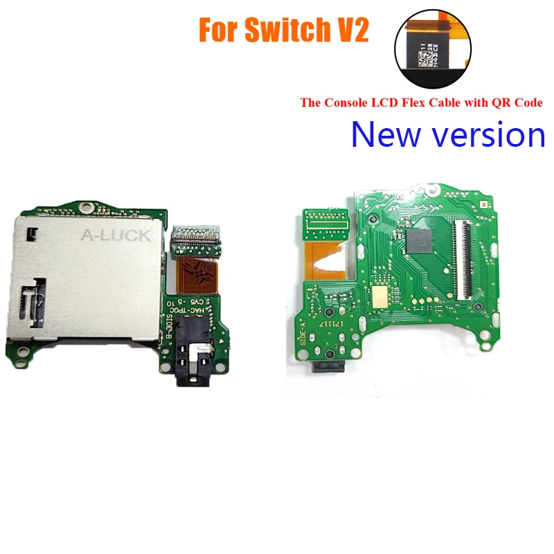 Oryginalne gniazdo czytnika kart do gier dla Nintendo Switch V1 V2 Gniazdo czytnika kart ze słuchawkami Używane części naprawcze