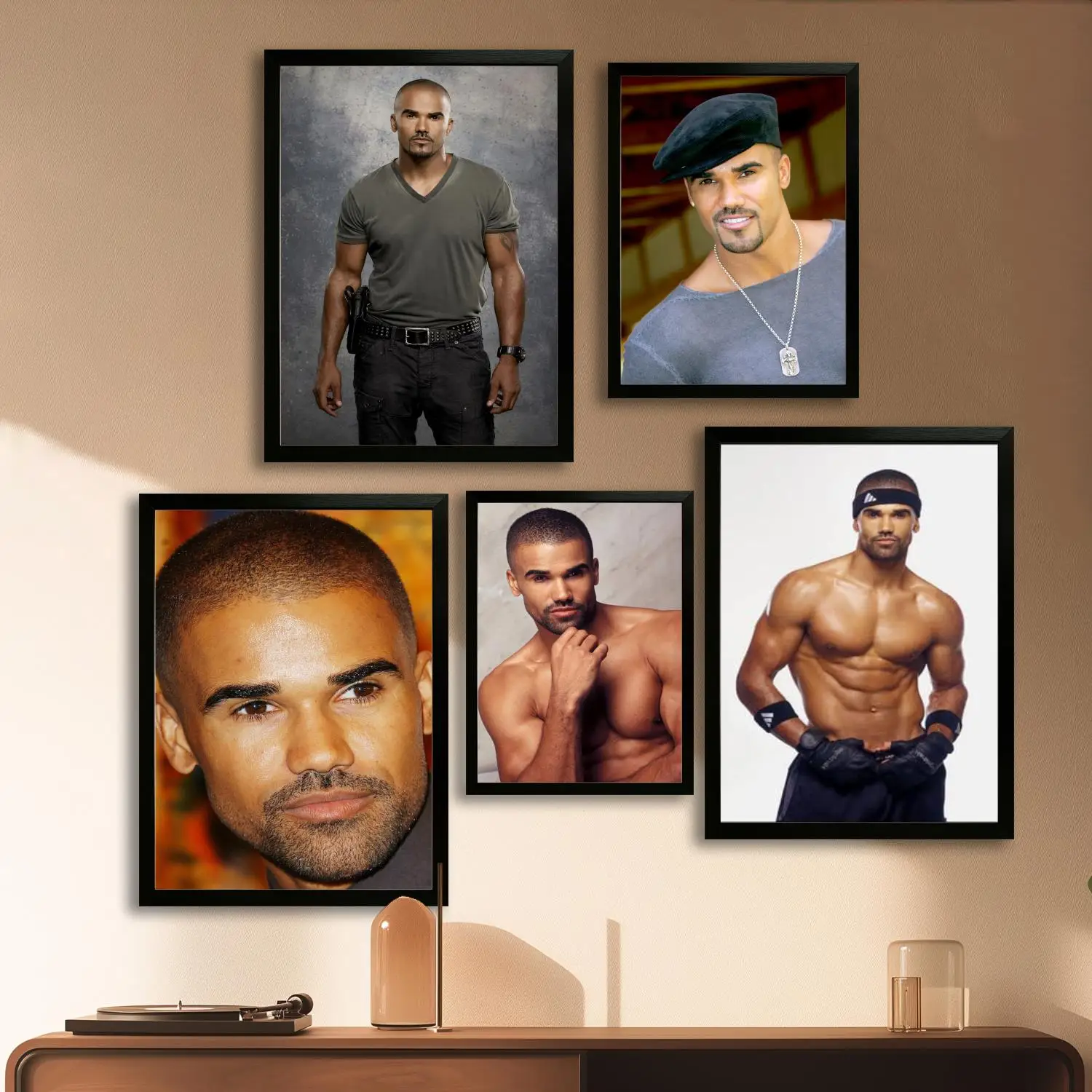 shemar moore Canvas Art Poster and Wall Art, Picture Print, Modern Family Bedroom Decor,Decorative painting