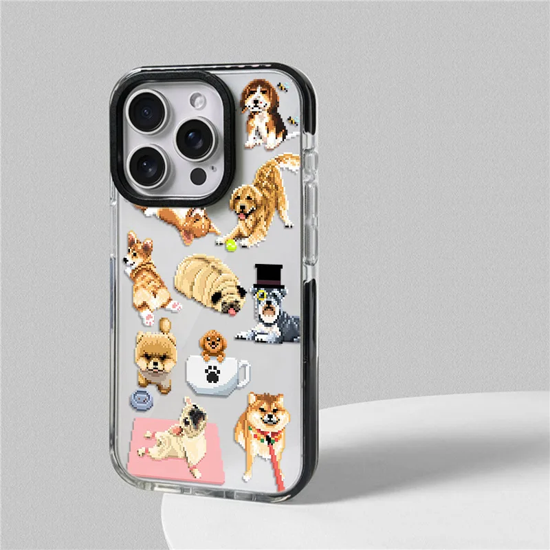 الحيوانات القط قضية الهاتف آيفون 17 16 15 14 13 12 11 برو ماكس XR 7 8 زائد SE 2020 2022 البسيطة الهواء لينة بولي TPU للصدمات الغطاء الخلفي #4