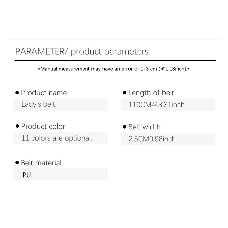 فستان جلد طبيعي نسائي بحزام خصر من الجينز مع إبزيم سلس من سبيكة ماركة فاخرة ضيقة بعرض 1.3 سم