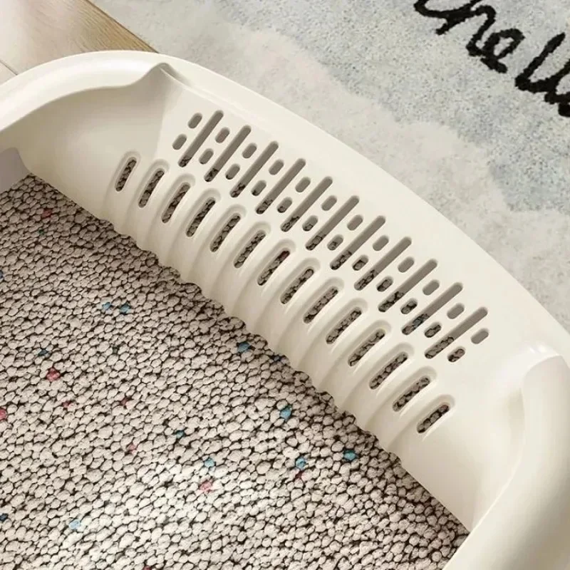 Grande lettiera semi chiusa per gatti con prevenzione di fuoriuscite aperta Lettiera per gatti extra large Forniture per animali domestici Lettiera per gatti Toilette per gatti