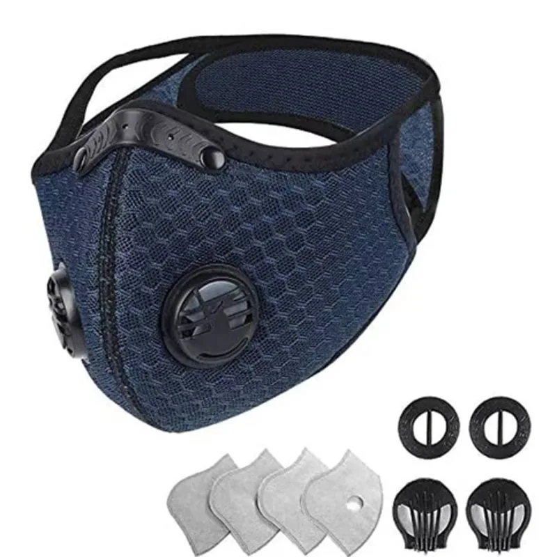 Cycling Face Mask Gasket Sports Masks Filter Pm2.5 Activated Carbon Breathing Filters