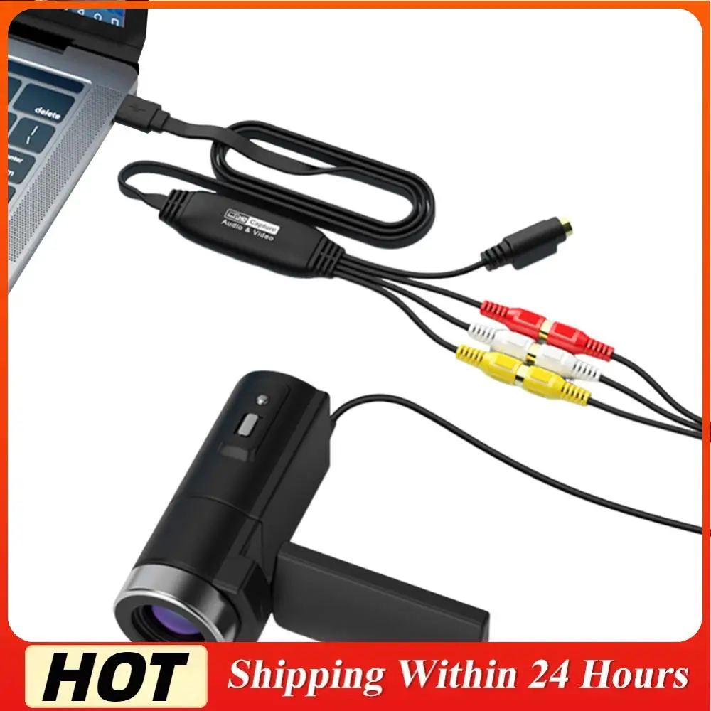 Tarjeta de Captura de Video USB, Adaptador de Captura de Audio VHS TV DVD VCR, Conversor de Video RCA a USB para PC