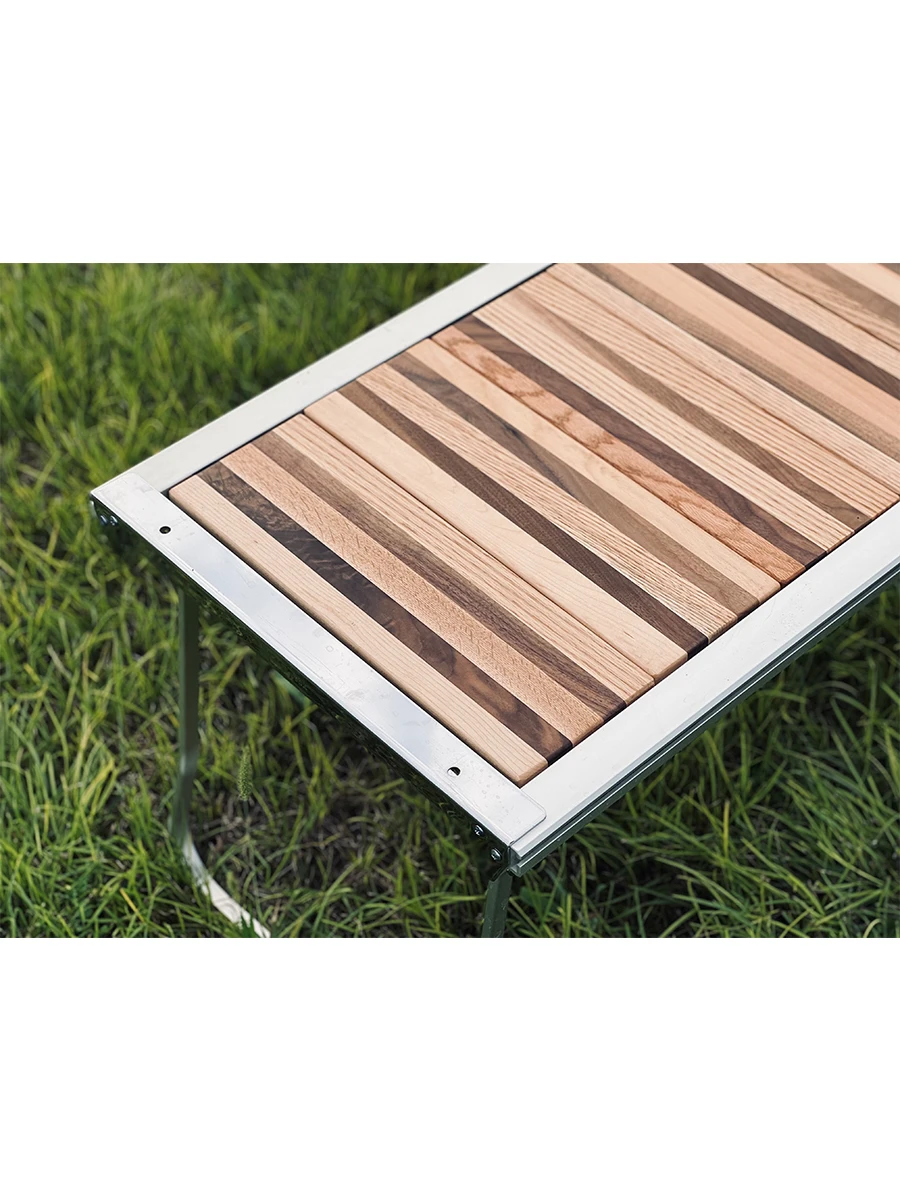 

Lightweight Bamboo Wood Table Accories IGT Single Bamboo Wood Material Storage Ra Panel Outdoor Cam Furniture