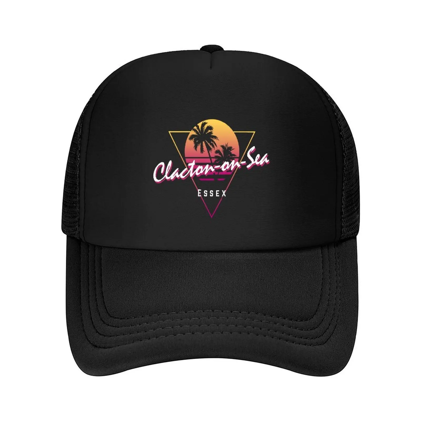

Funny 80s Retro Sunset 'Clacton-on-Sea' Essex Baseball Cap Hat Man Luxury New In Hat Hat men Bobble Men Golf Wear Women's