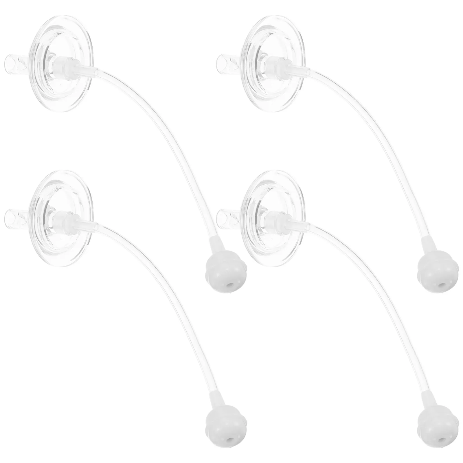 4Pcs Wide-Mouth Reusable Silicone Straws with Weighted Ball Tips for Baby Bottles Sippy Cups Trainer Cups Dishwasher Safe Bottle