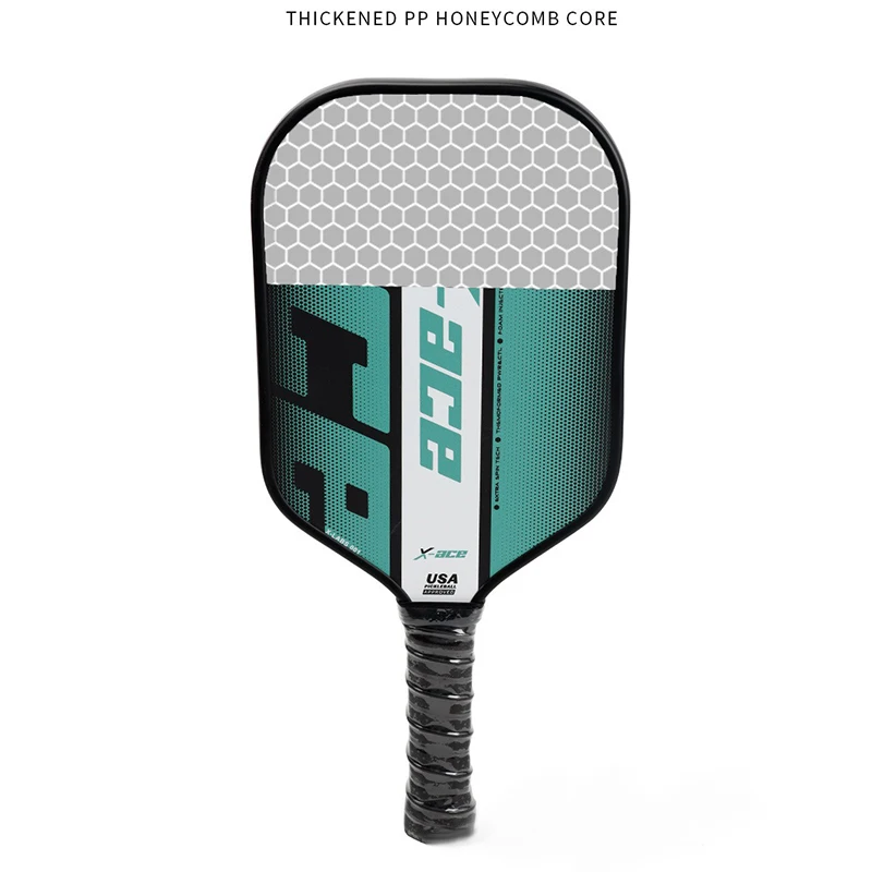 X-ACE-Koolstofvezel Pickleball Tennisracket Paddle Set, Professionele Competitie Pick Cricket, Sportracket