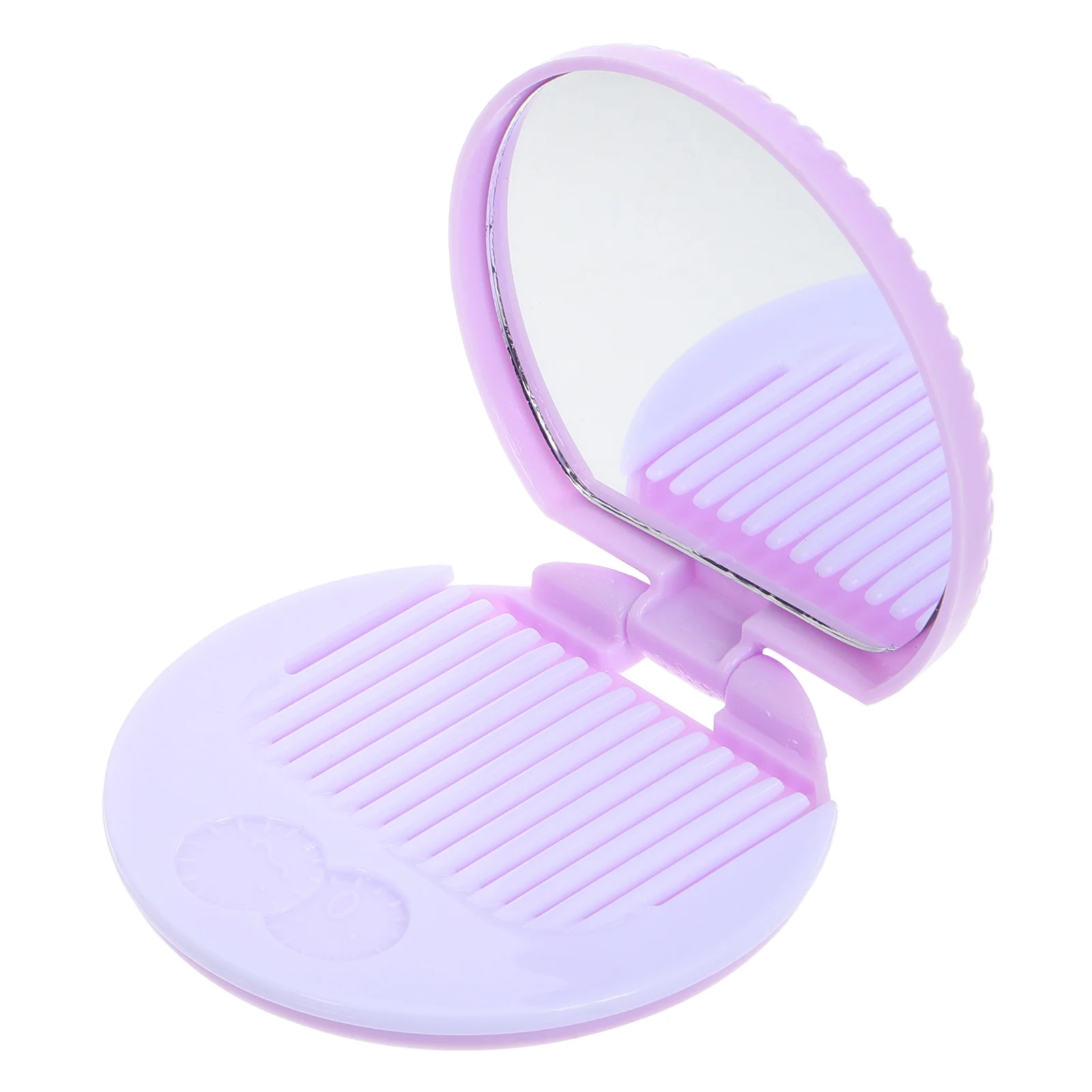 Mini-Kamm-Set für Schokolade, Kekse, tragbar, reisefreundlich, Make-up-Zubehör, kompakter Make-up-Spiegel, tragbar