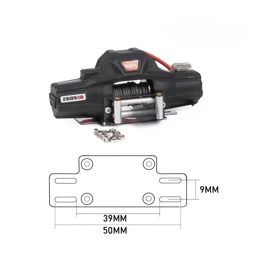 

RC Remote Control Car Dual Motor Winch Trailer Hook for MK07 TK300 Modification Upgrade Op Accessory QT22150