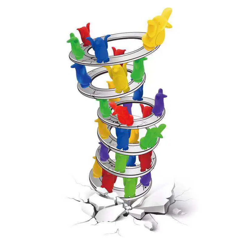 

High Quality Colorful Parent-Child Board Game Balance Penguin Tower Collapse Toys For 2 Player