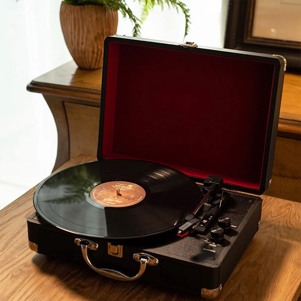 

Built-in Forspeaker Record Player With BT Connection For Easy Playback Can Receive Goods Vinyl Music