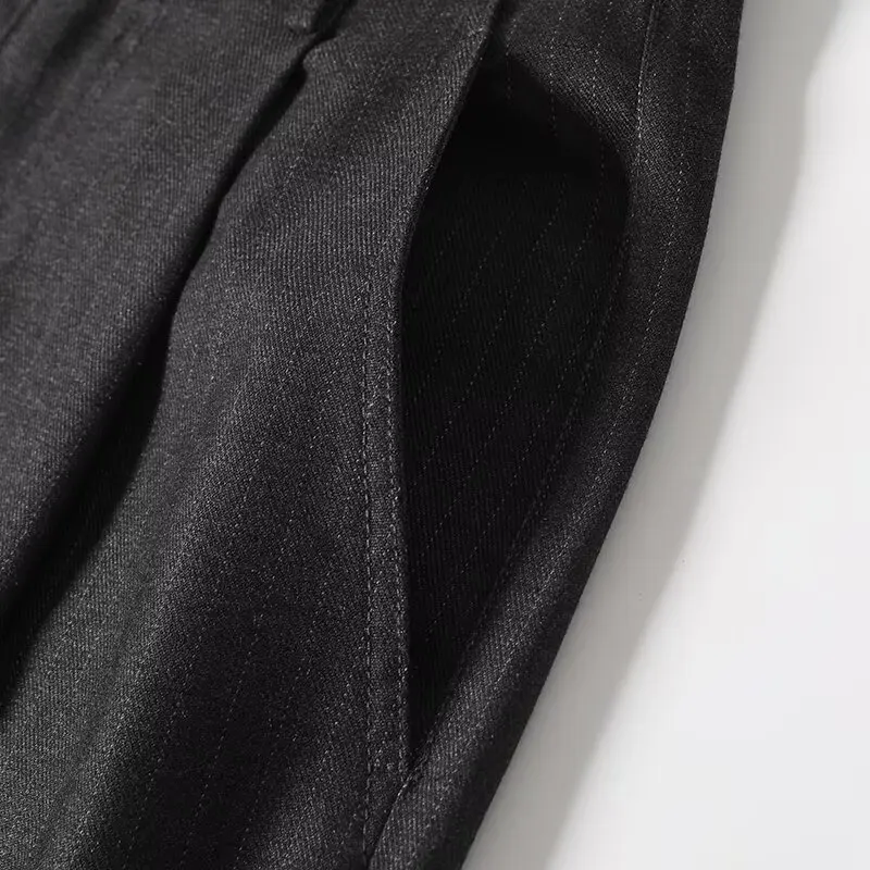 YENKYE Damen Neue Mode Bürokleidung Gestreifte Weite Hosen Lässige Herbst Damenhosen Pantalones De Mujer – Detail 9