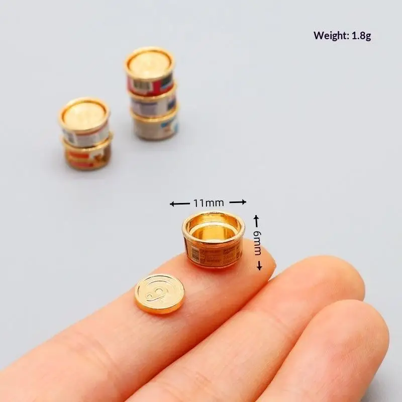 قطعة واحدة: لعبة طعام الحيوانات الأليفة المصغرة (قطة/كلب) لمحاكاة بيت الدمى بمقياس 1/12، ألعاب لعب الأدوار، ديكورات منزل الدمى