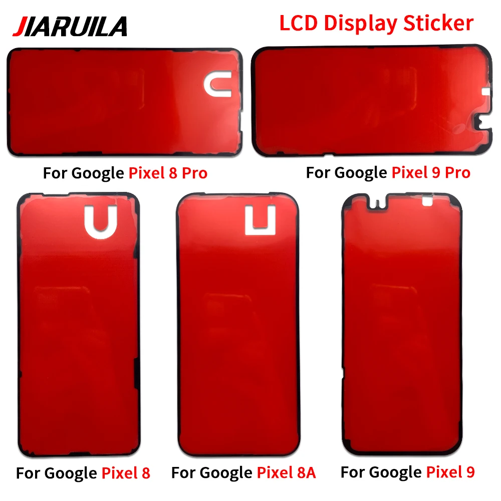 Grande adesivo à prova d'água para google pixel 8 8a 8 pro 9 pro xl, moldura de tela lcd, fita de vedação + cola traseira adesiva