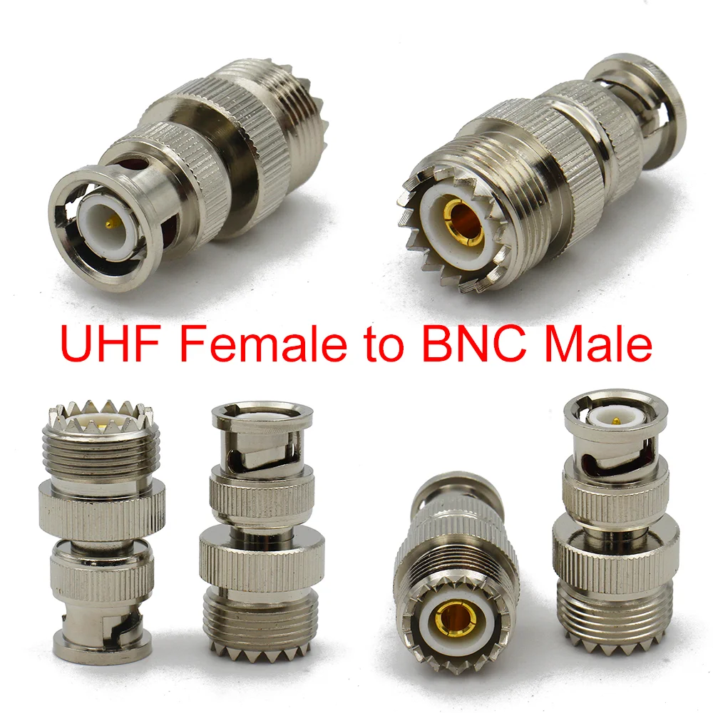 SO239 PL259 Connector UHF to BNC Male & Female Q9 BNC to UHF RF Coaxial Adapter for Electrical Equipment & Supplies Connector