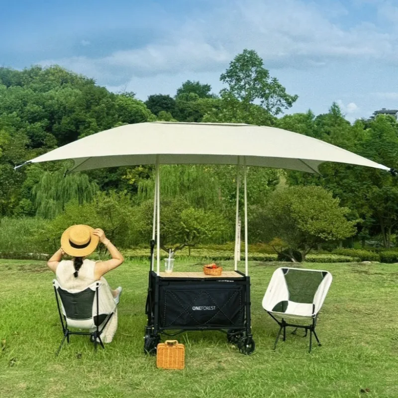 

Складная тележка-трансформер для кемпинга и путешествий: многофункциональная, портативная, удобная, полезная для активного отдыха