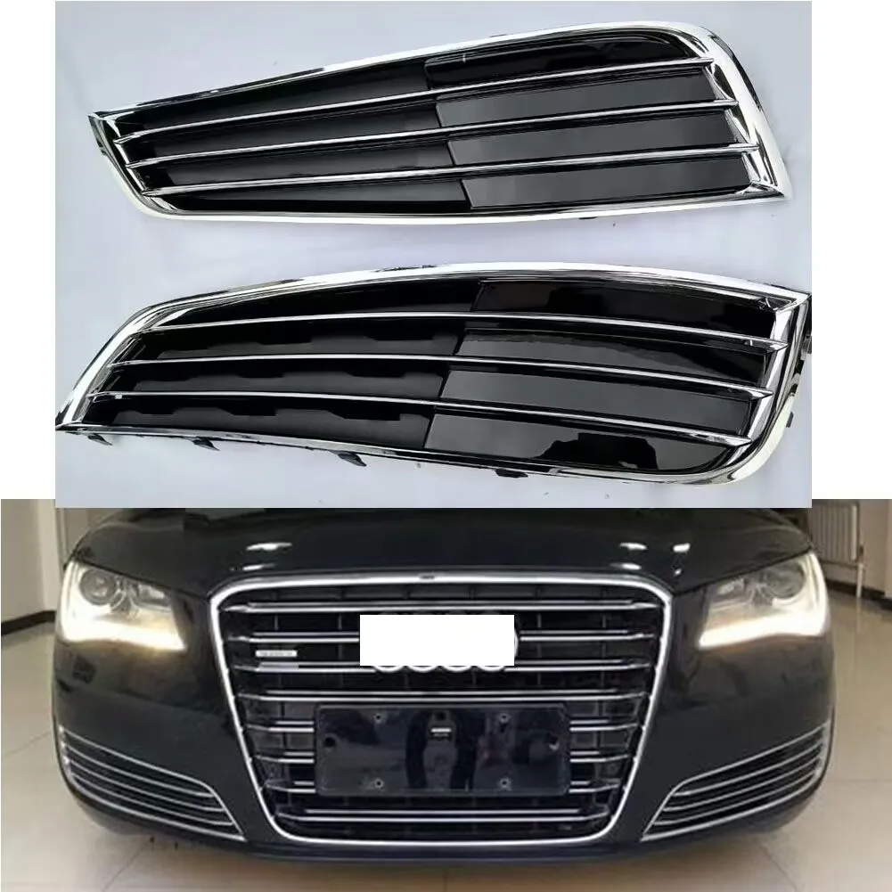 

Auto parts High quality left or right side Front Bumper Fog Light Grille Grill Cover For AUDI A8 D4 2010 -2014 OEM: 4H0807681