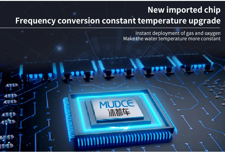 سخان غاز طبيعي ممتاز 14L-24L بدون خزان، تحكم باللمس متعدد السعة مع تسخين فوري لتطبيقات الاستحمام