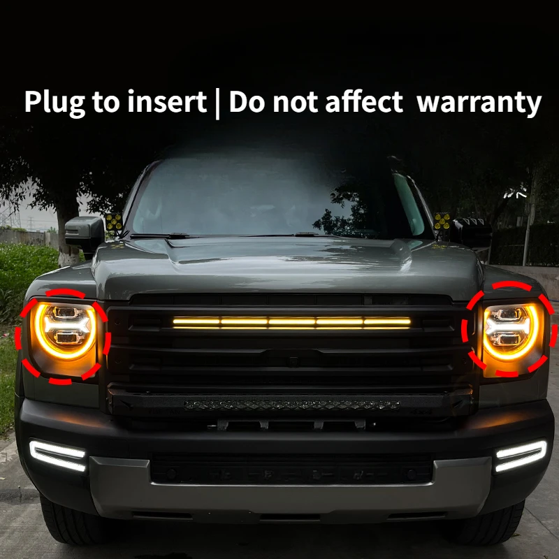 For New Haval Raptor Day running light yellow modified module American gauge yellow light warning plug accessories upgrade