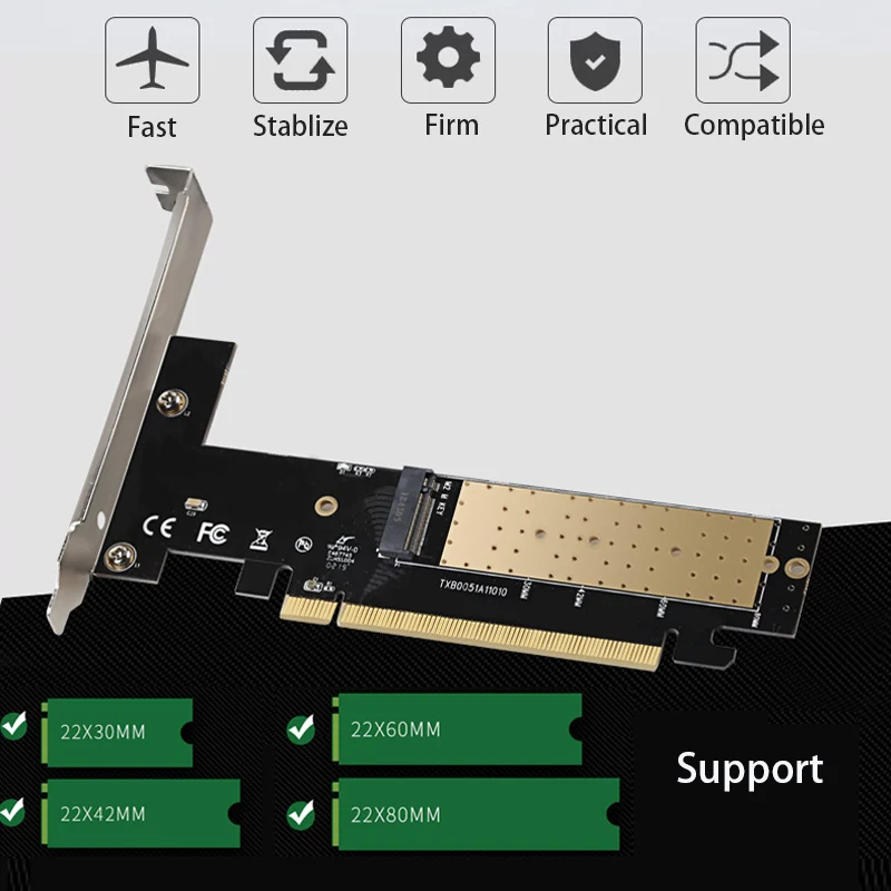 Bộ Mở Rộng PCIe Chuyển Đổi Dành Cho Máy Tính Để Bàn Phụ Kiện Máy Tính Game PCIE Mở Rộng Adapter Thẻ Tốc Độ Cao PCIE Riser PCIE Ra M.2