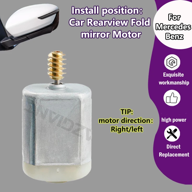 

AZGIANT FC-280PD-10400 Car Electric Fold Exterior Mirrors R L Motor For Mercedes Benz E-Class W211 S211 E320 E350 E500 2003-2009