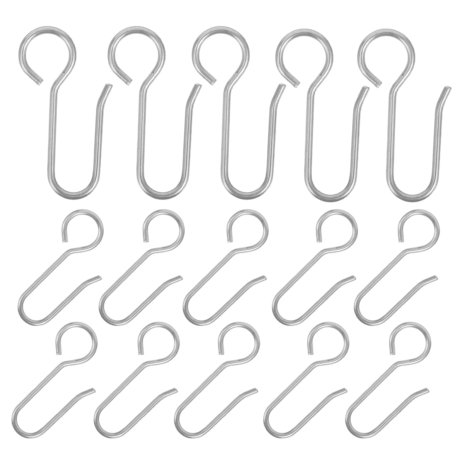 

120 Pcs Ceiling Hook Curtain Hooks Track Metal Pin USB for Steel Bright Galvanized Curtains Drape Office Clips