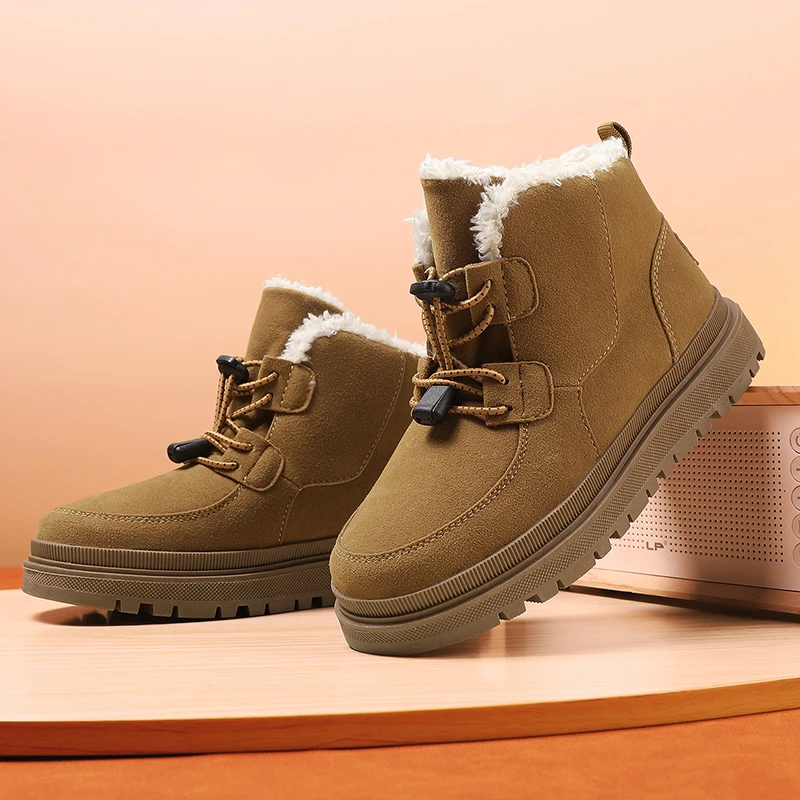 Children's snow boots, cotton shoes, winter high top fashionable new style with plush and thick boots Comfortable shoes for girl