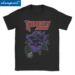 Fashion Rock Band 90s T-Shirt Men Women's Round Collar 100% Cotton T Shirt Thin Lizzy Short Sleeve Tees Classic Clothes