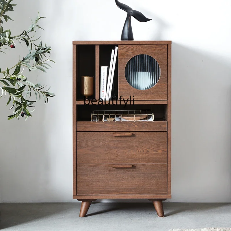 

cn8350 LHY zqSolid Wood Боковой шкаф для дивана Креативный приставной столик для дивана Угловой столик для хранения Чайный столик Шкаф для телевизора