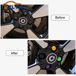 For Smart 453 Fortwo Forfour 2015-2021 Car Wheel Nut Protection Covers Anti-Rust Caps Auto Hub Car Tire Screw Caps Accessories