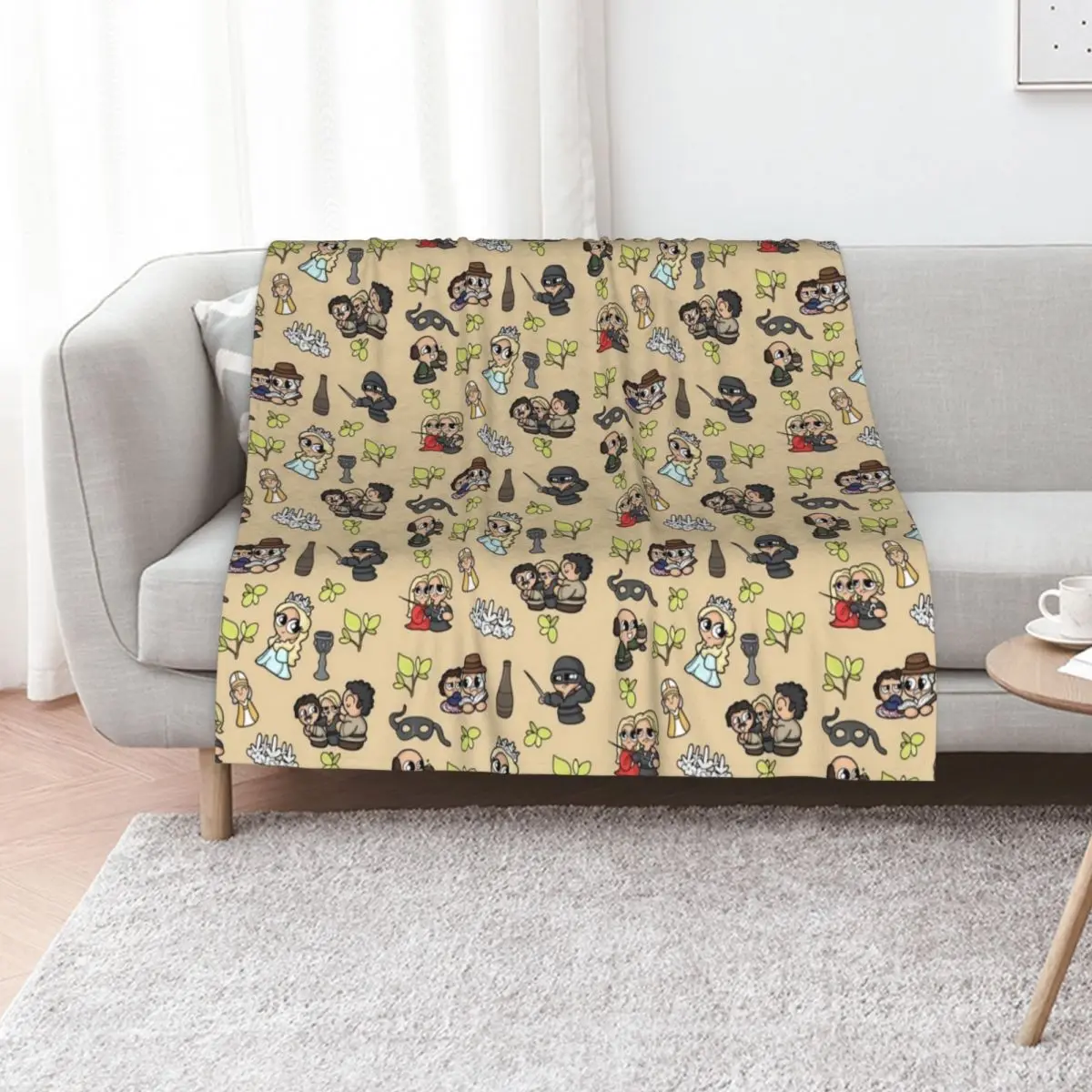 

The Princess Bit Throw Blanket For Sofa Thin Plaid on the sofa for babies decorative Blankets