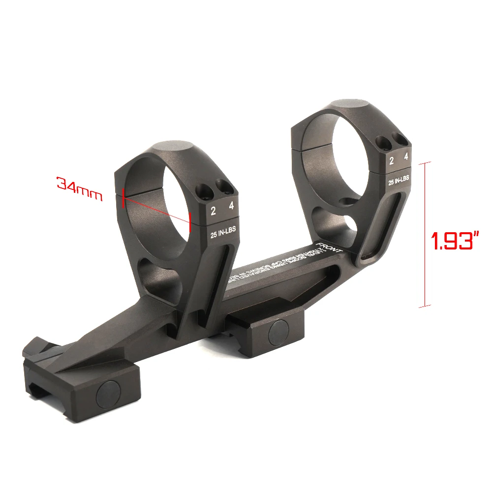 Imagem -04 - Tactical nf Ma479 Scope Mount Tube 30 mm 34 mm 1.54 193 Opitcal Centerline Height Lpvo Hunting Ar15 Ultra Novo 2024