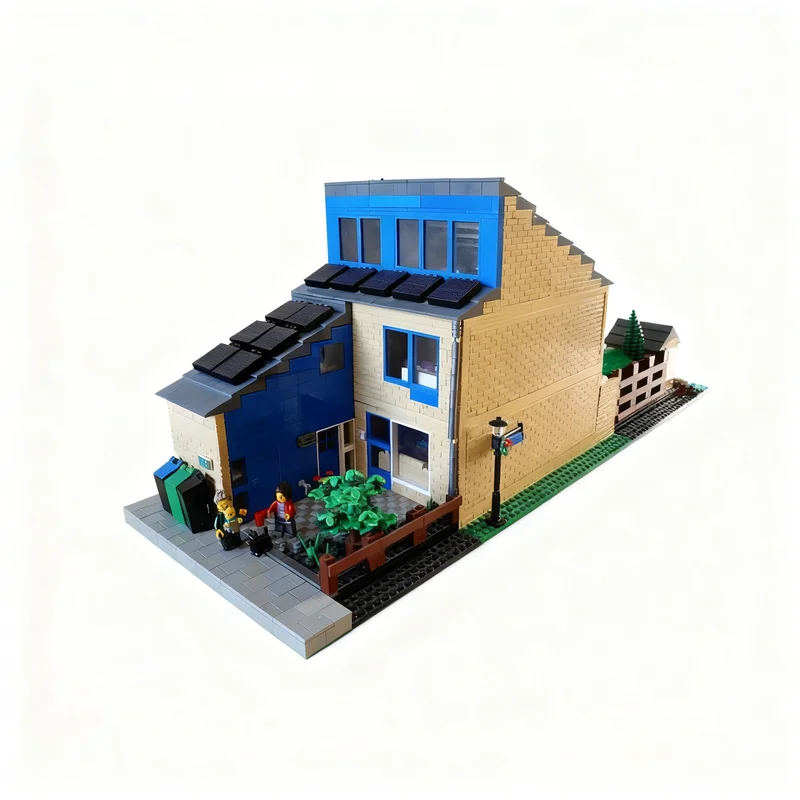 

6351PCS MOC Street View Willow Creek Family House Model Custom Building Blocks Architecture DIY Assembly Display Gift Blocks Set