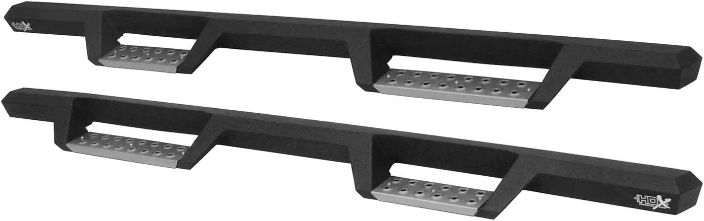 140852 HDX Stainless Drop Nerf Step Bars fits 2019-2023 Ram 1500 Crew Cab (Excl. Ram 1500 Classic) Textured Black 1 Pair