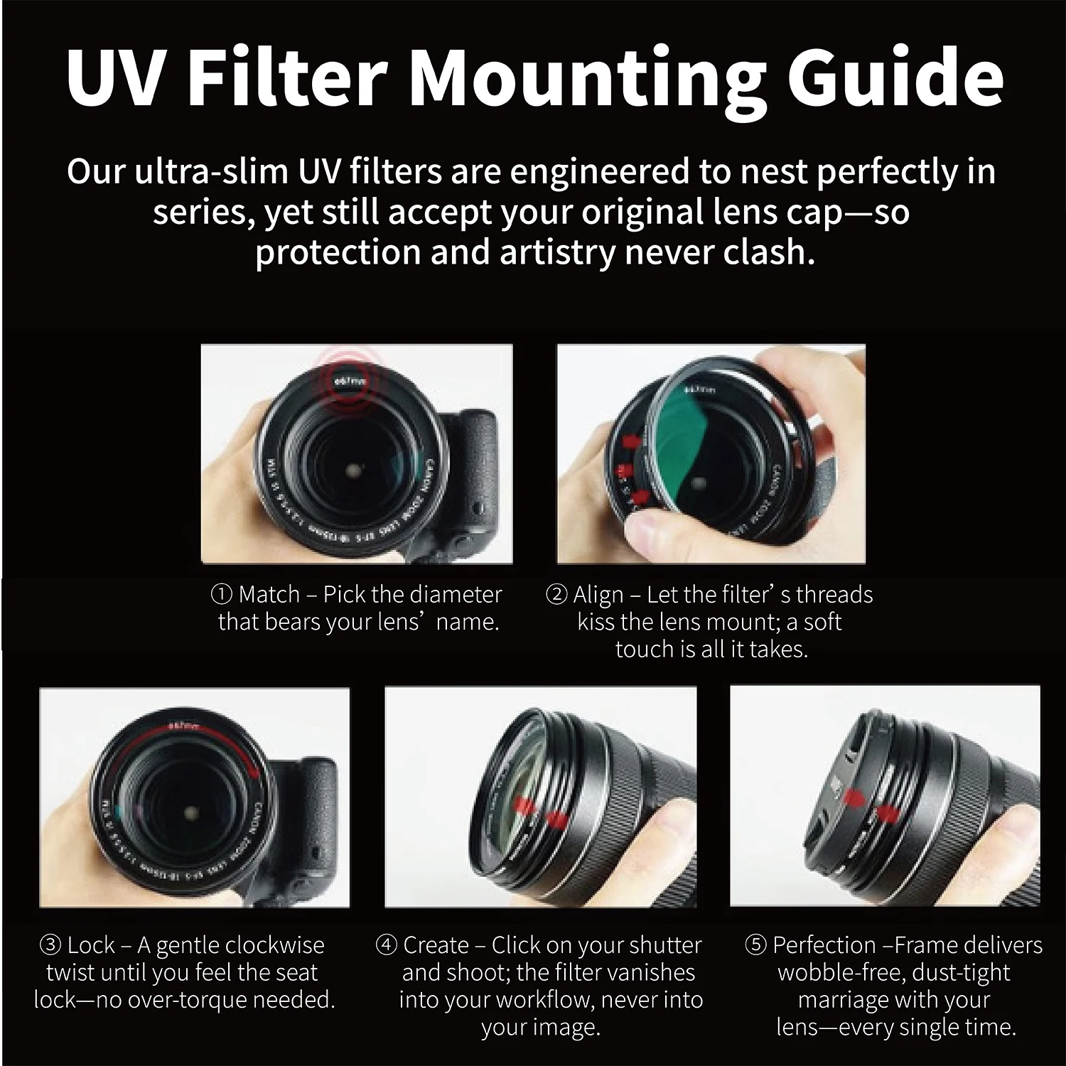 블랙 미스트 1/4 렌즈 필터 49mm 52mm 55mm 58mm 62mm 67mm 72mm 77mm 82mm 캐논 니콘 소니 카메라 렌즈용 필름 필터