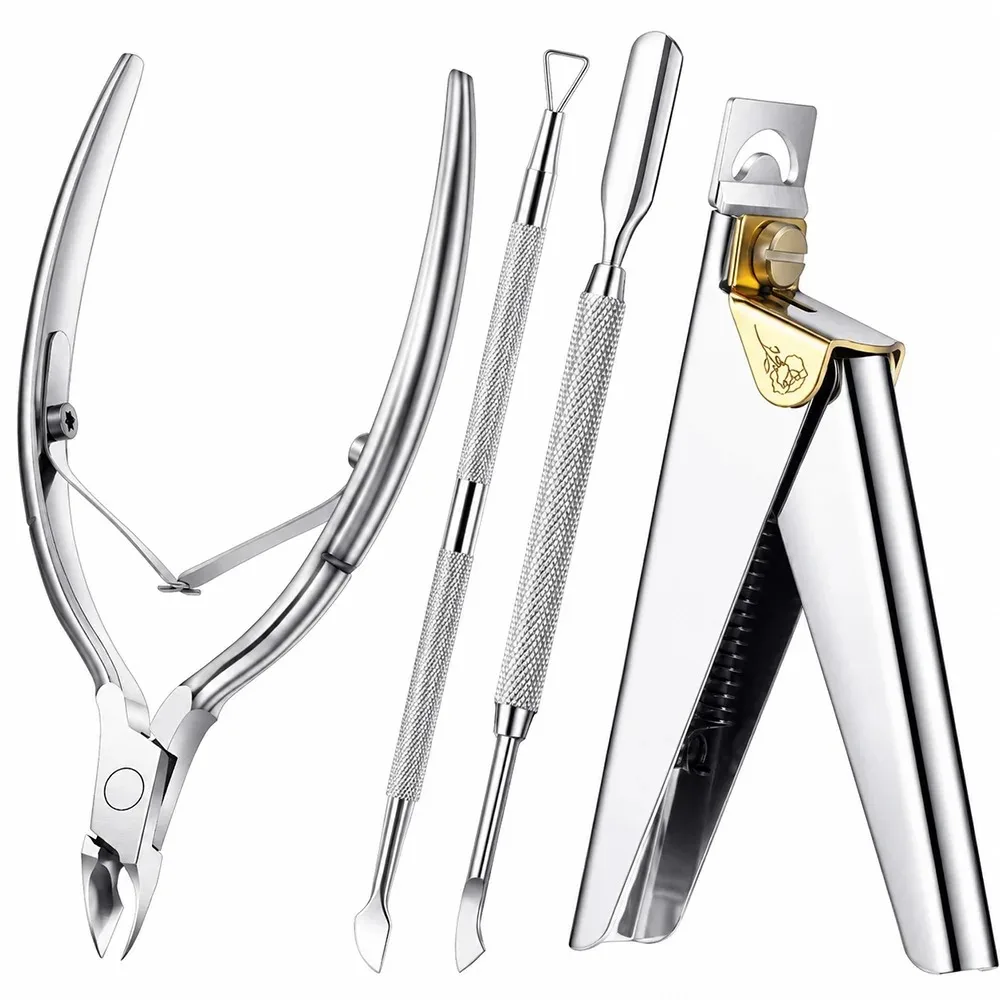 Colorful Cuticle Nippers Cuticle Cutter Clippers Nail Manicure Scissors Trimmer Dead Skin GelRemover Pusher Stainless Steel Tool