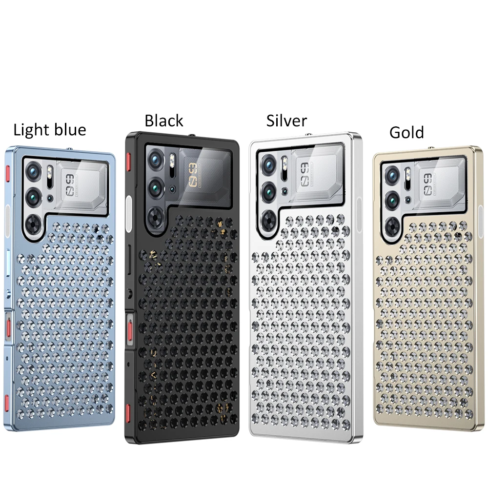 Metal Hollow Heat Dissipation Holes Back Cover For ZTE Nubia RedMagic 9 10 Pro + Plus RedMagic 10 10S 11 Pro Case Aluminum Coque view 6