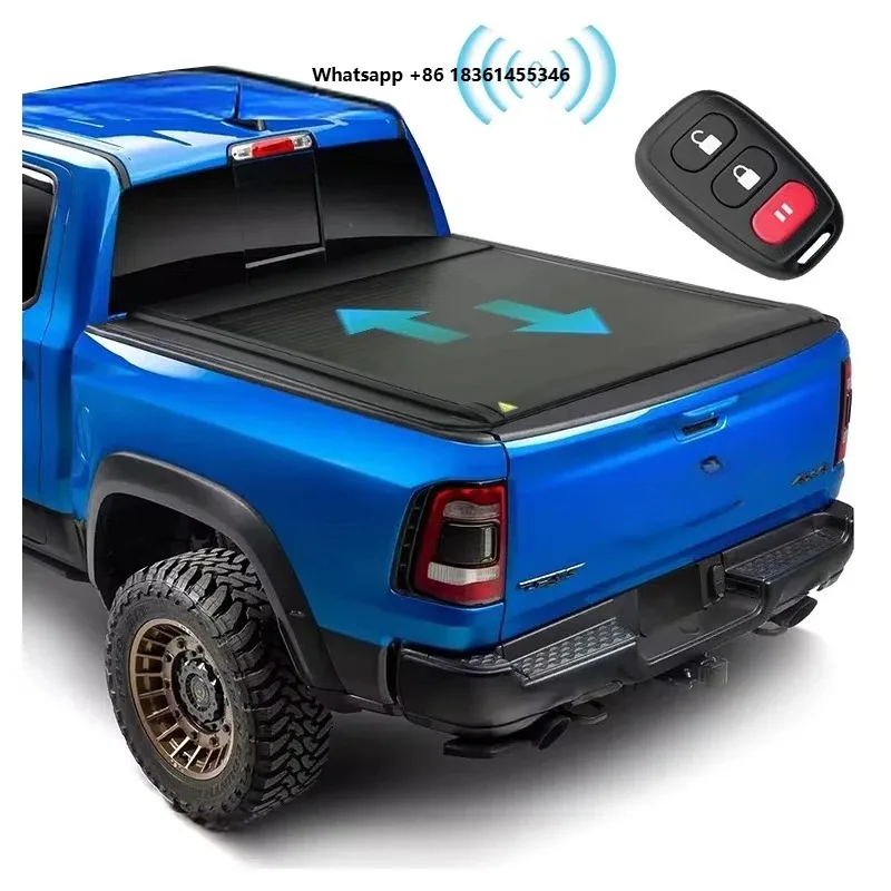 

FOR 1500 Pickup Truck Accessory Hard Folding Electric Aluminium Tonneau Cover Compatible with Ranger Model