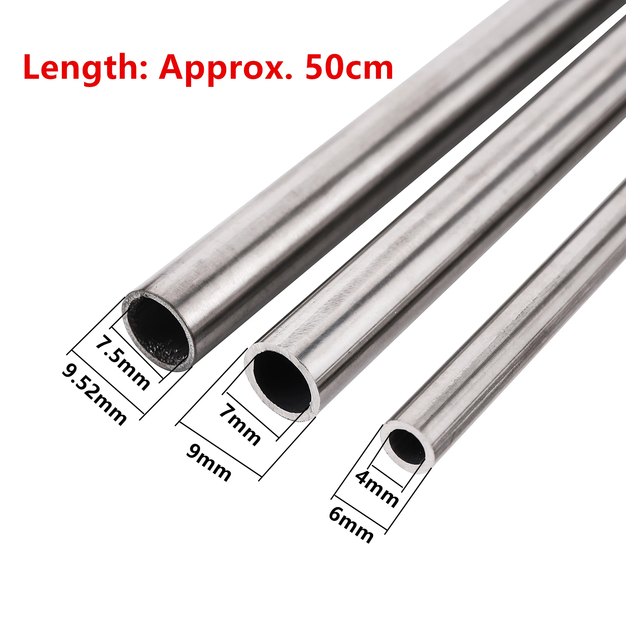 OD 6/9/9.52mm Stainless Steel Pipe High Pressure Garden Irrigation Misting Cooling System Fitting Landscaping Disinfection Tube